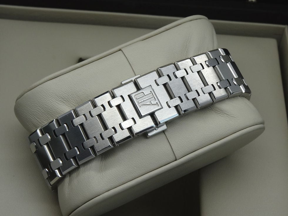 Miniatura: Audemars Piguet White Chronograph de Cuarzo 41mm Swiss 