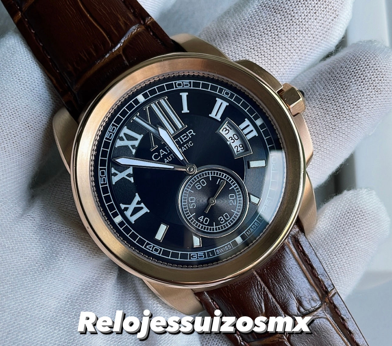 Cartier Calibre Oro Rosa Automático 42mm