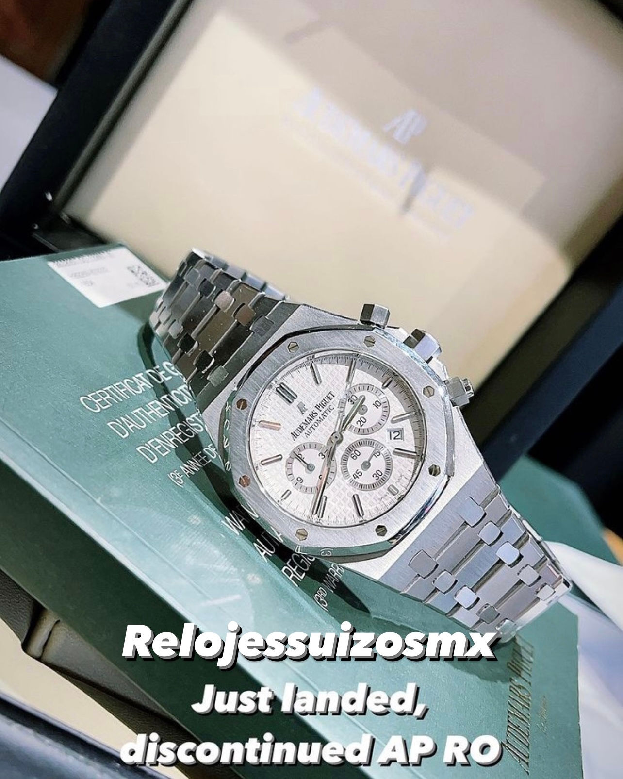 Audemars Piguet White Dial 41mm Automátic Swiss 