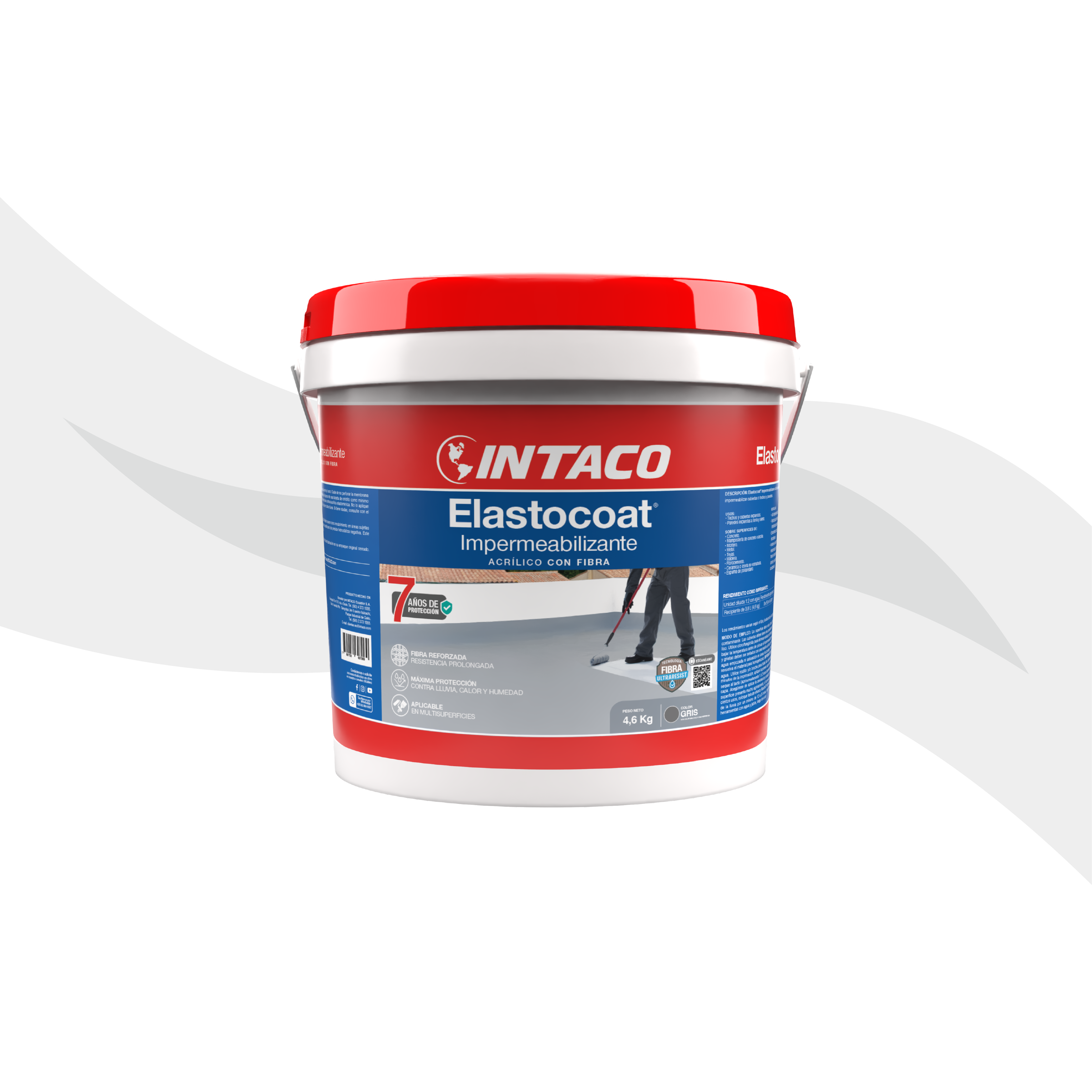 Elastocoat Impermeabilizante Acrílico con Fibra