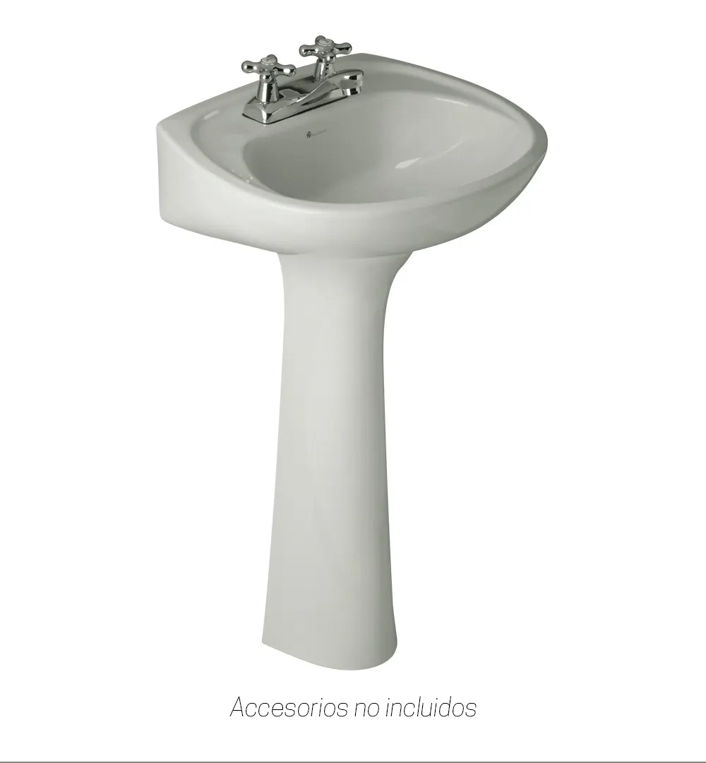Lavabo Gala con Pedestal Blanco (E208-BL)