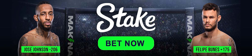 Jose Johnson vs Felipe Bunes, UFC Fight Night.
Bet with Stake.com