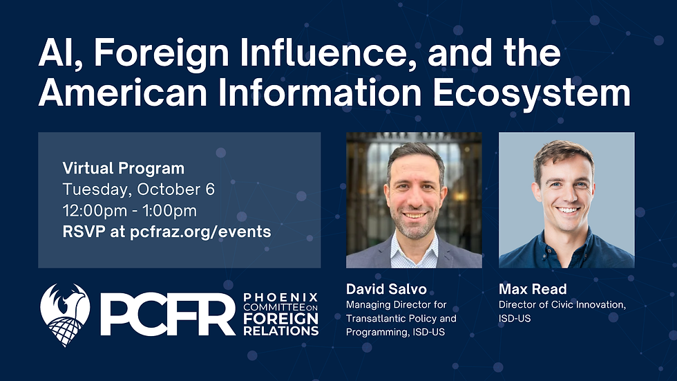 AI, Foreign Interference, and the Future of Election Information