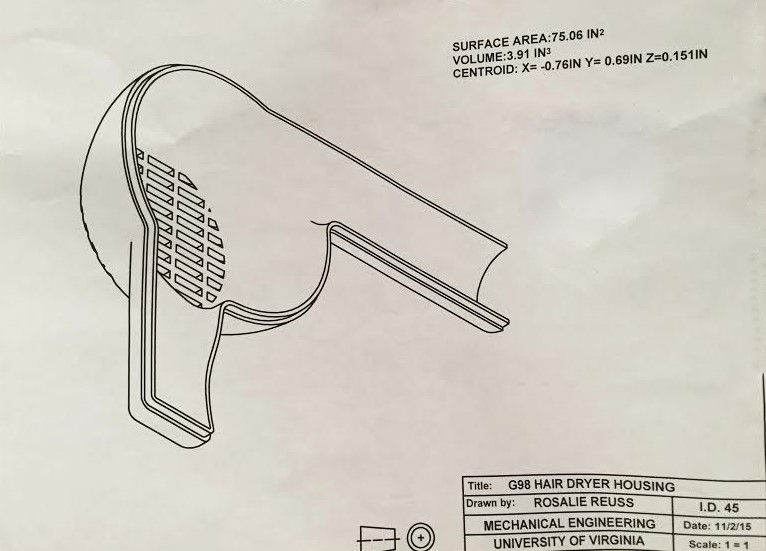 Hairdryer Shell