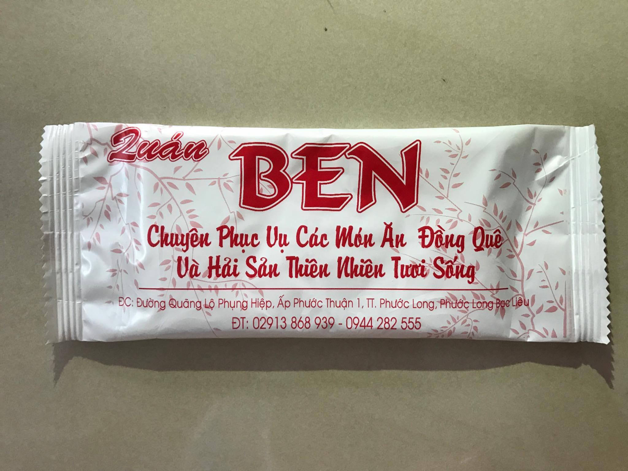 Khăn Lạnh Mẫu Quán Ben