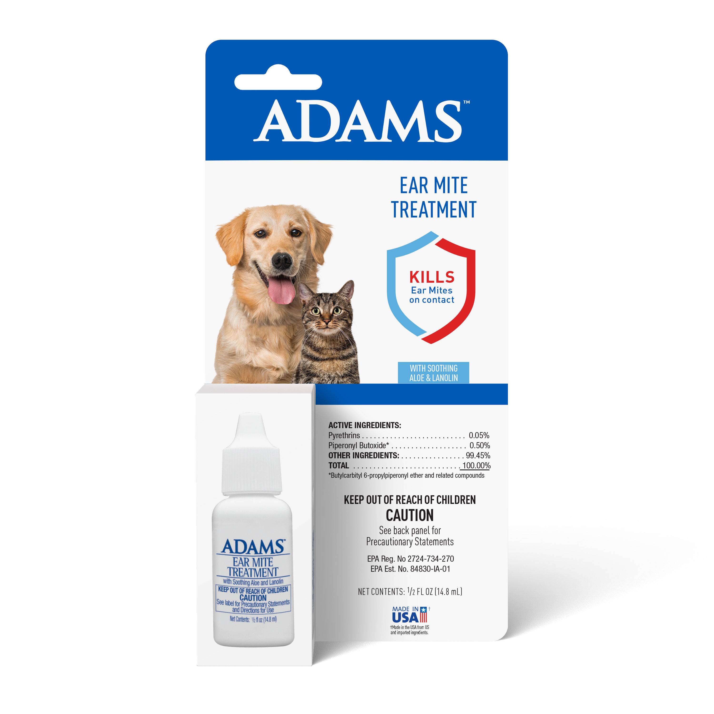 Adams Ear Mite Treatment 15ml