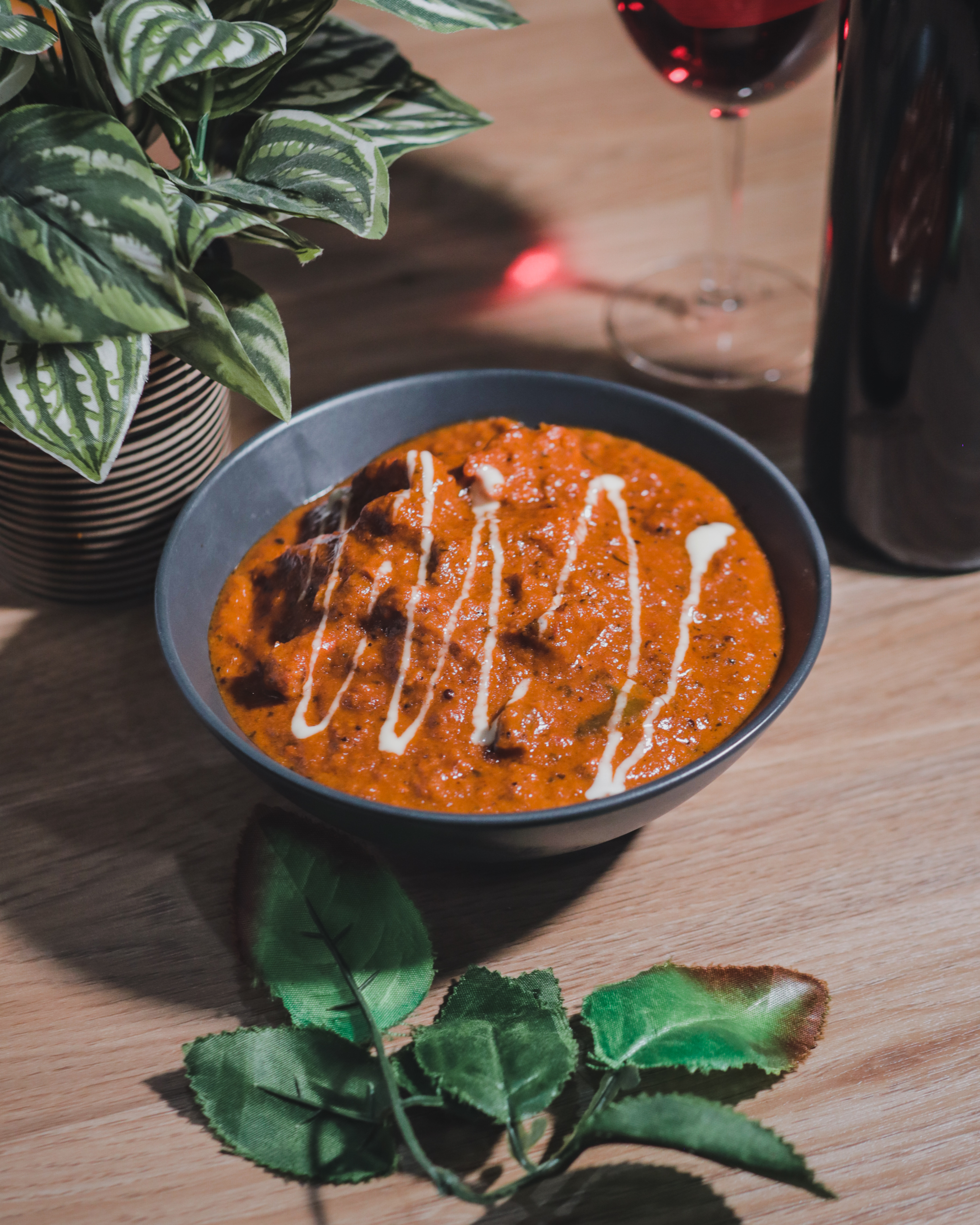 Arranged Food and Objects