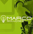 Logomarca de nosso cliente Marco Soluções onde prestamos serviço de instalação de spda através do acesso por corda; MG; BH