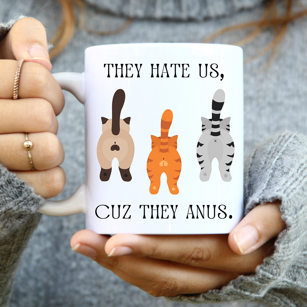 They Hate Us Cuz They Anus Coffee Mug Mysite