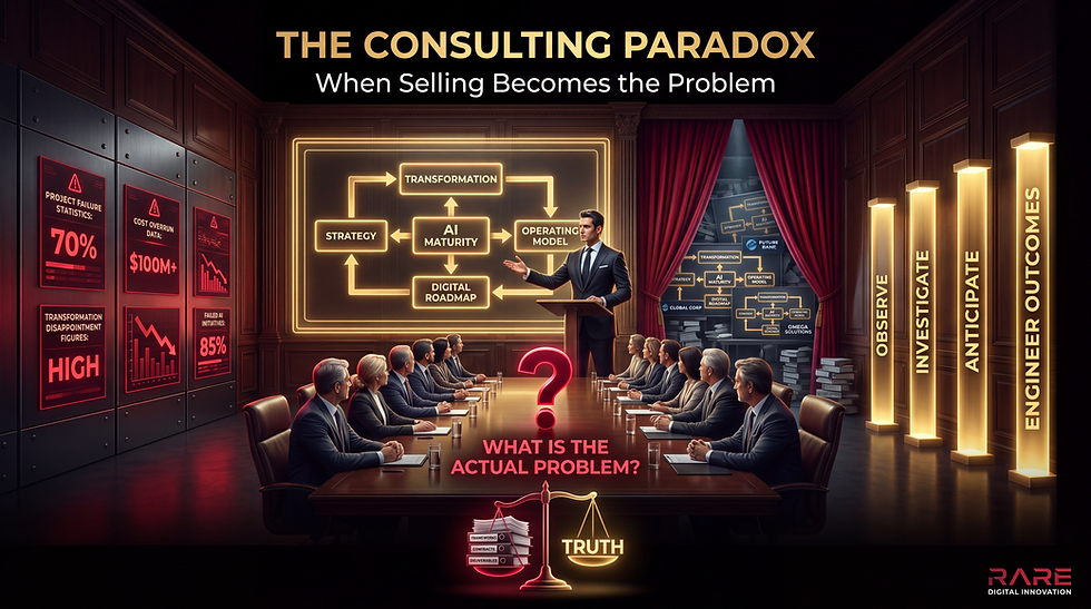THE CONSULTING PARADOX - WHEN SELLING BECOMES THE PROBLEM