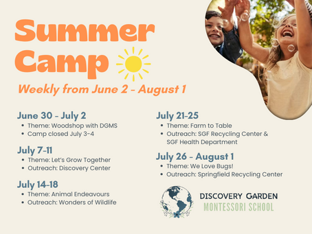 July Summer Camp in Springfield, MO