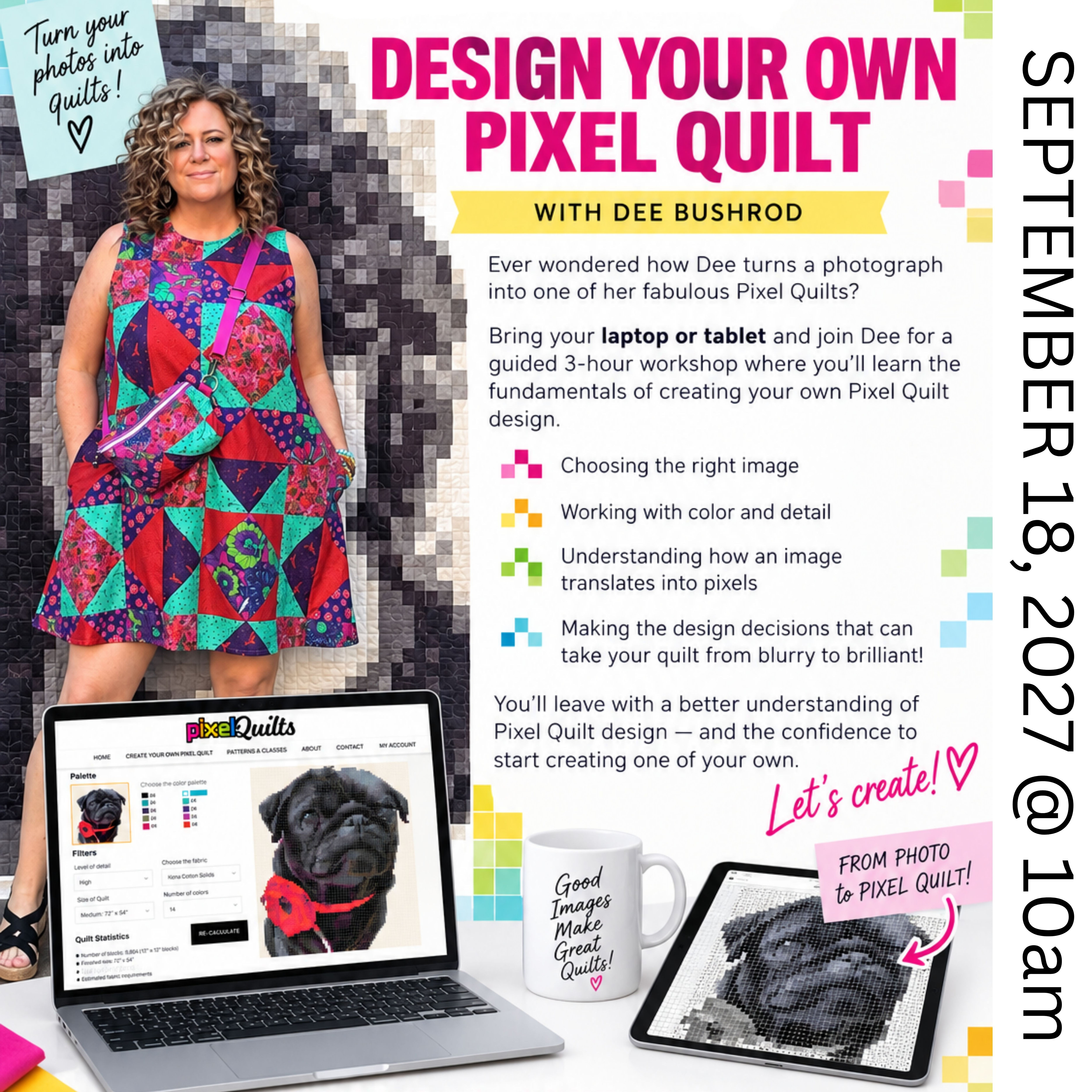 Design your own Pixel Quilt w/ Dee Bushrod