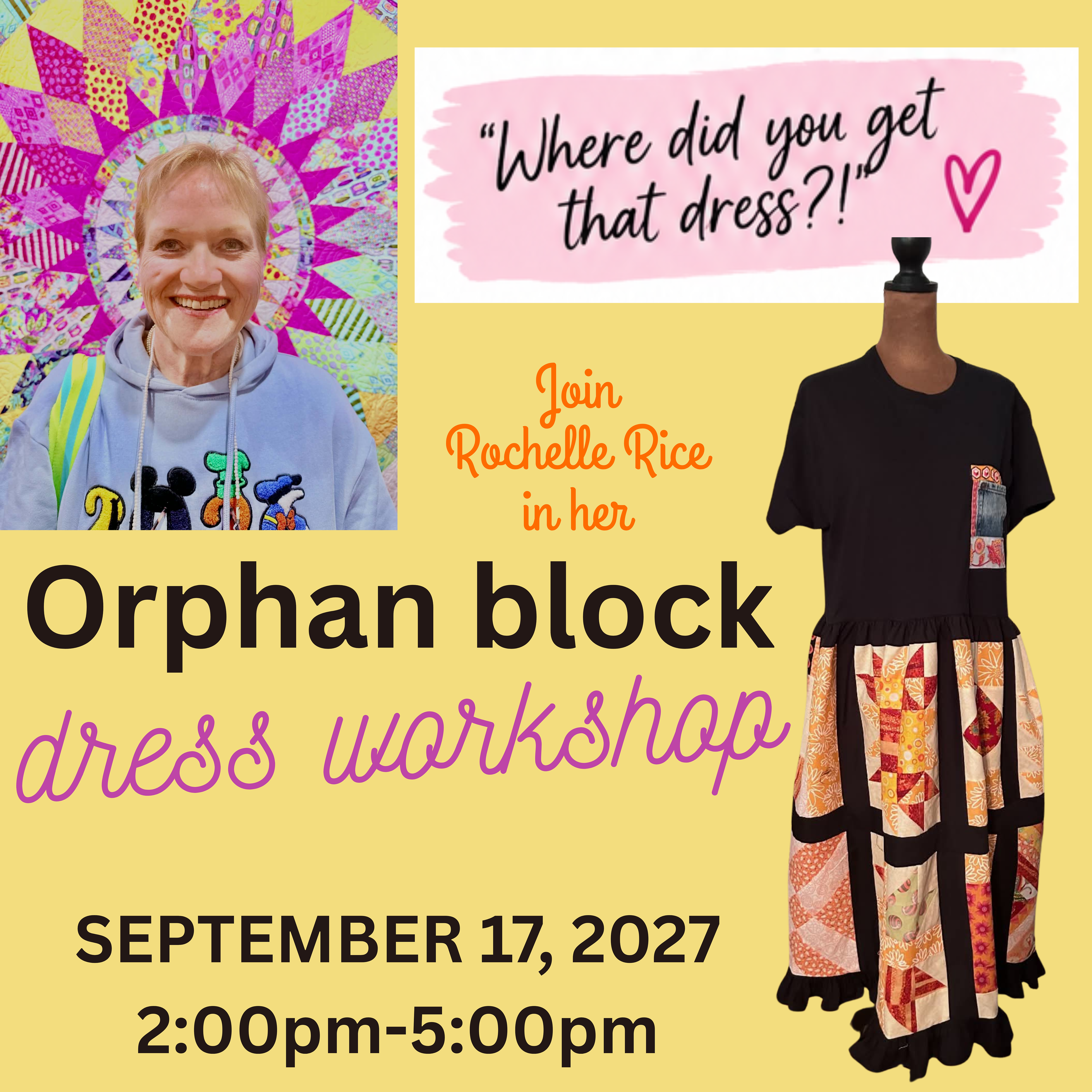 Orphan-Block Dress Workshop w/ Rochelle Rice