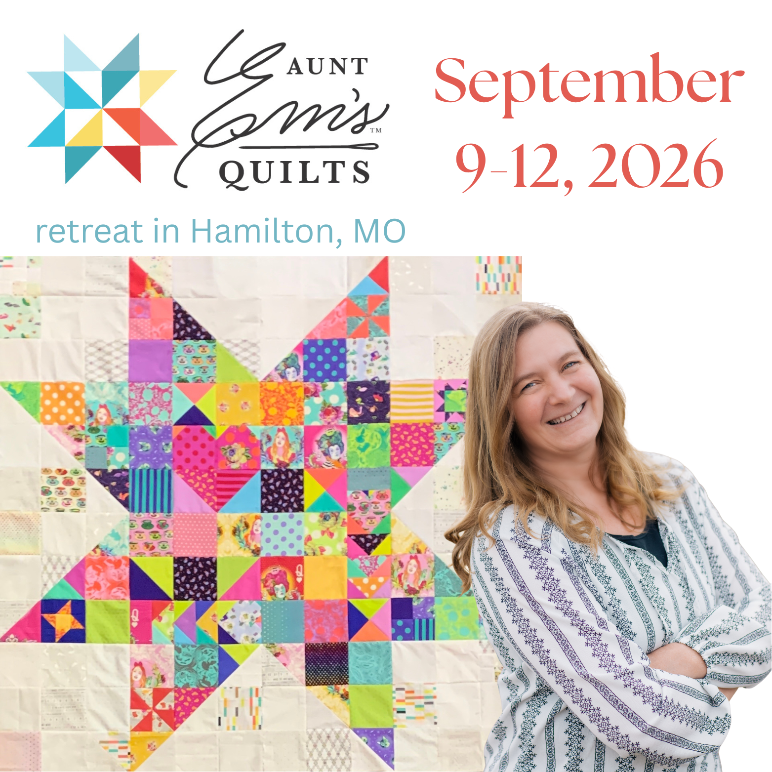 Scrappy Stars with Aunt Em's Quilts