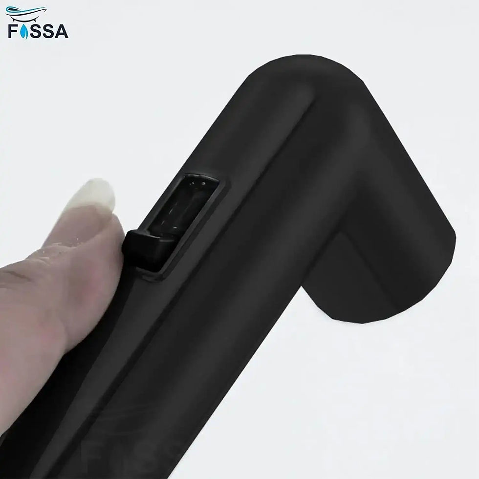 Thumbnail: Magnetic Black ABS Health Faucet with 1 Meter 304-Grade SS Hose Pipe & Hook