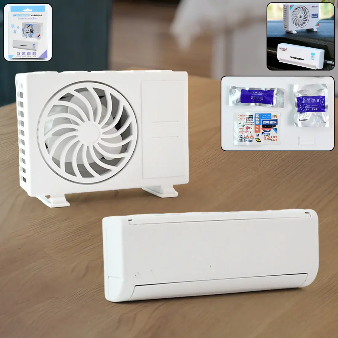 Solar-Powered Car Air Freshener with Built-in Perfume Diffuser