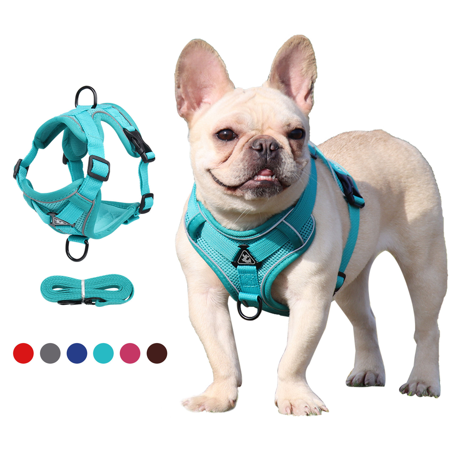 Pet Leash Reflective Breathable Cat Harness