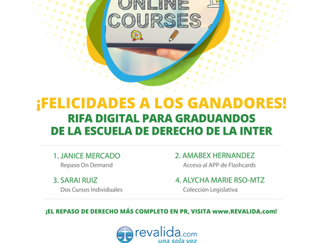 ¡Felicidades a los ganadores de la Rifa Digital para graduandos de la INTER!
