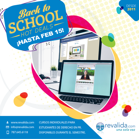 ¡Oferta "BACK TO SCHOOL"!