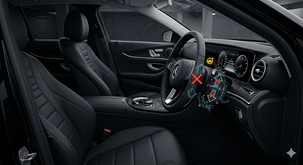 メルセデス・ベンツ Eクラスワゴンのステアリングチルト故障!ハンドルが動かない原因と修理方法