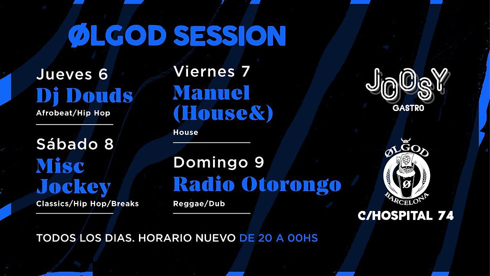 GOOD NEWS IN RAVAL. DJ SESSION at @olgodcraftbeer is ON