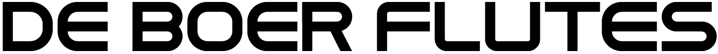 DE BOER FLUTES Schriftzug
