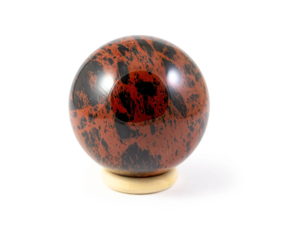 Sphère Obsidienne acajou - 5cm