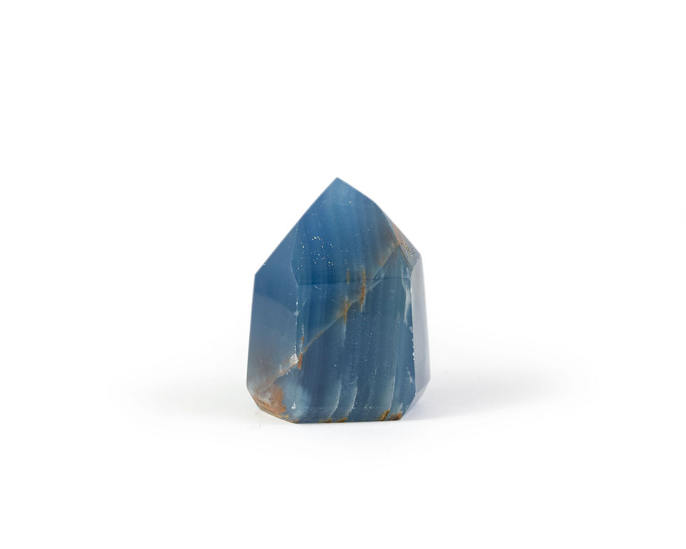 Pointe aquatine - Calcite bleue lemurienne