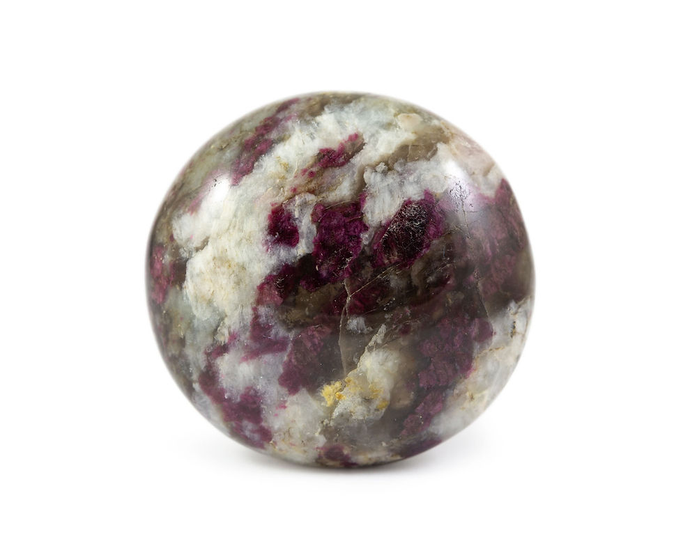 Galet quartz tourmaline rose