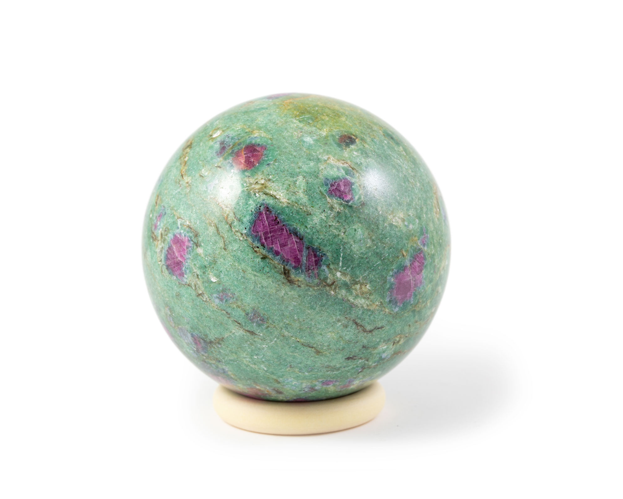 Sphère 6cm - Rubsis sur fuschite