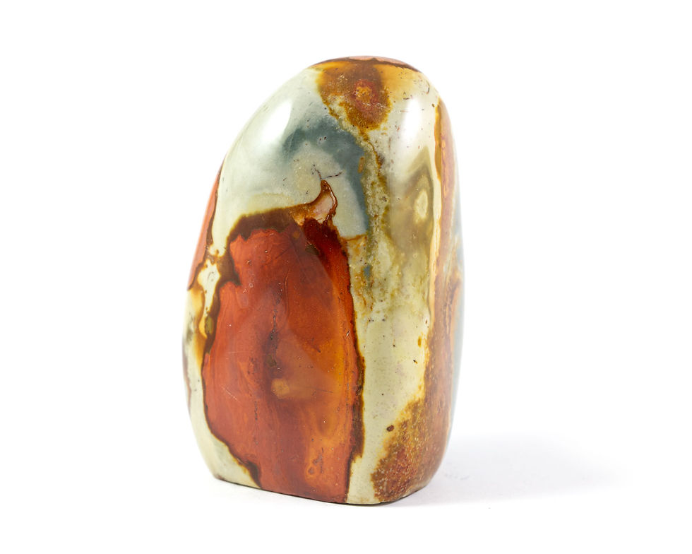 Jaspe polychrome forme libre polie
