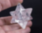 Etoile merkaba en cristal de roche