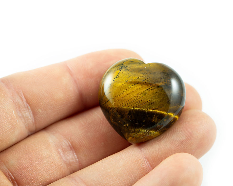 Petit coeur en oeil de tigre