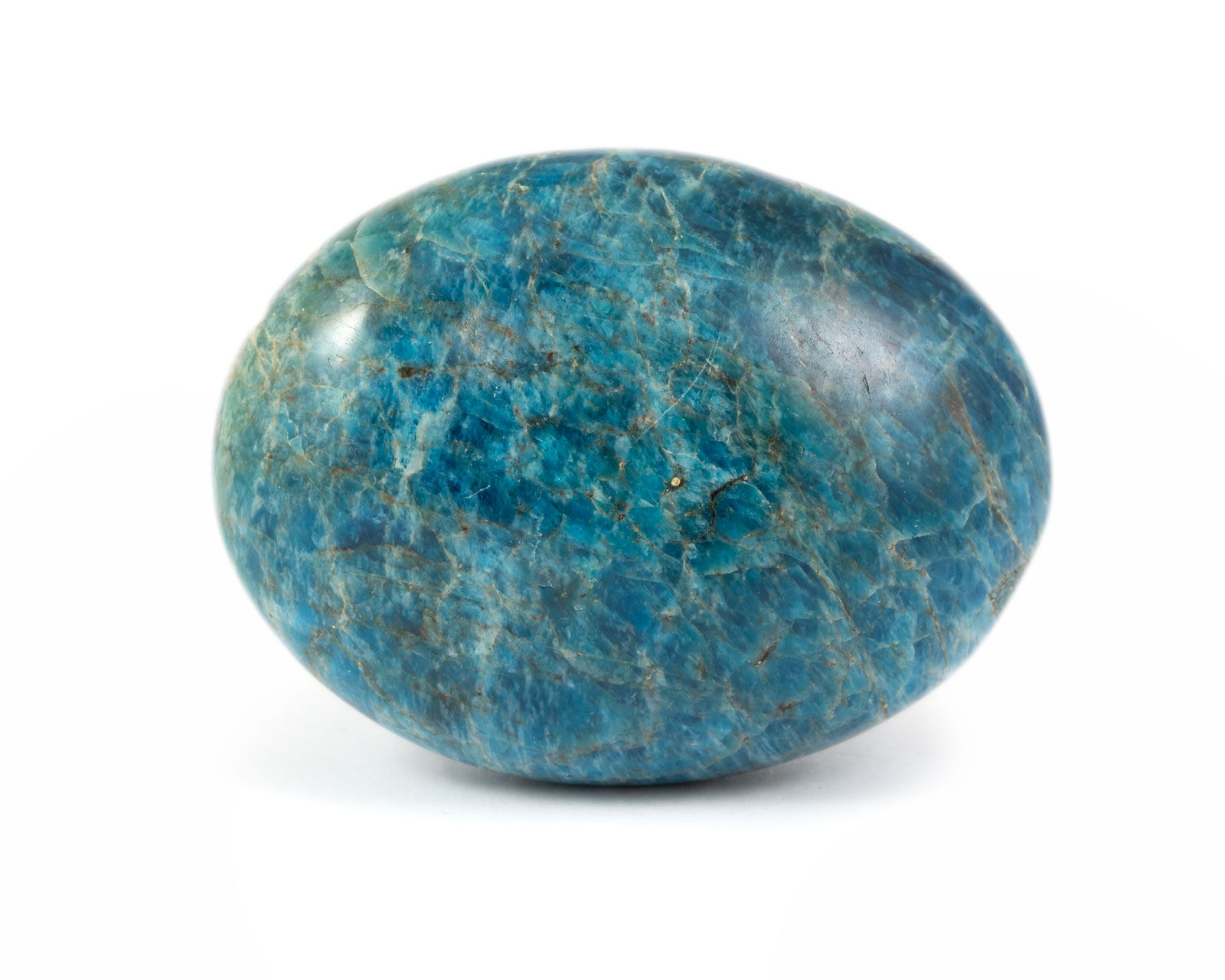Galet d'apatite bleue - Pierre de lithothérapie