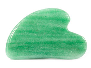 Gua sha en quartz rose et aventurine