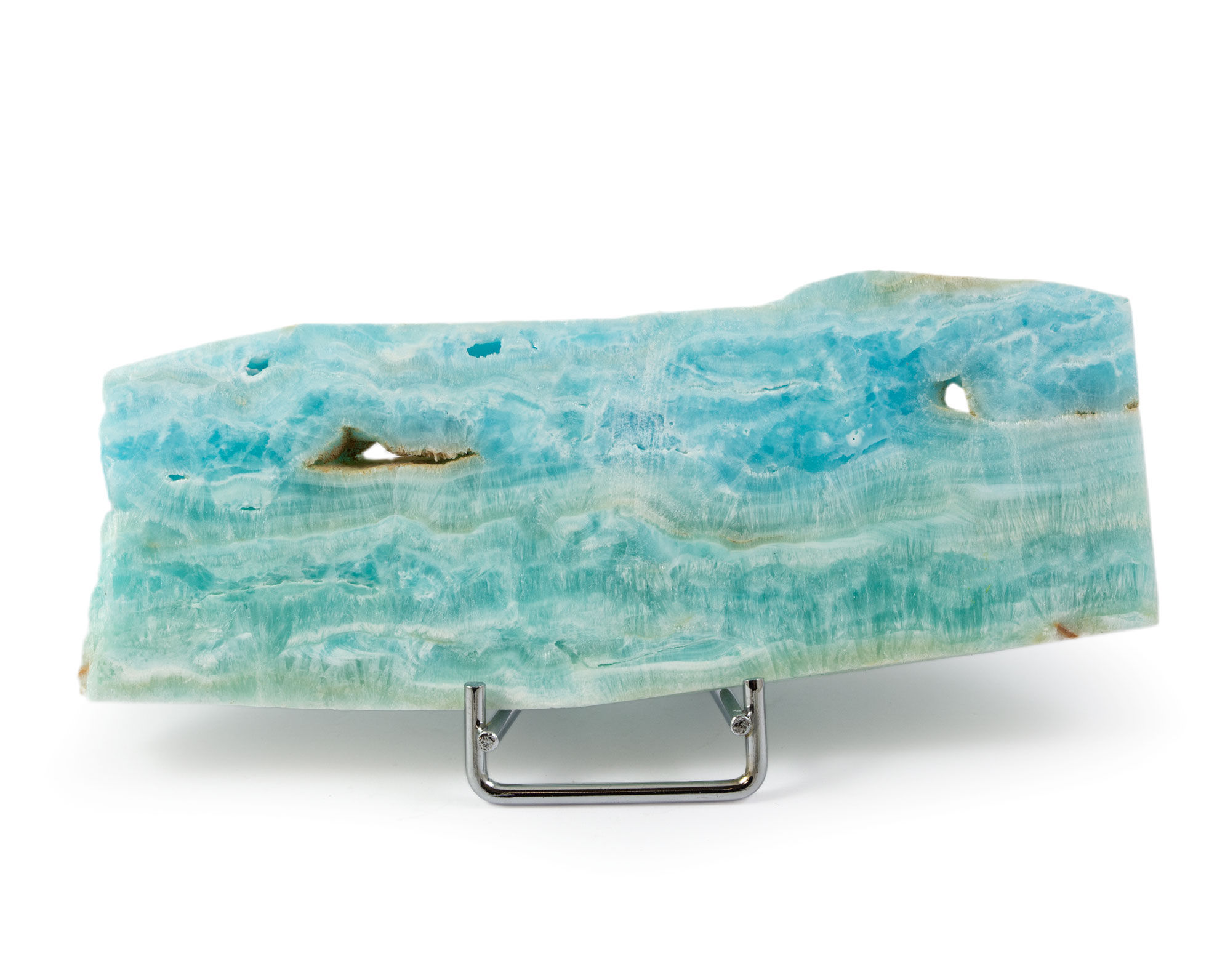 Tranche aragonite bleue