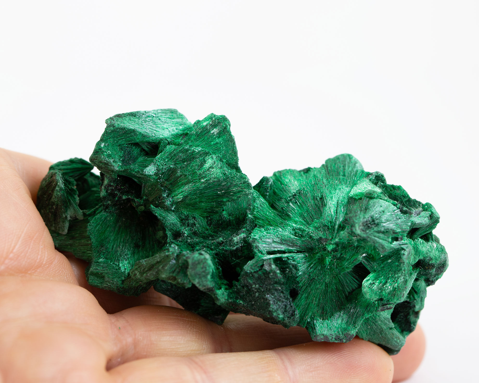 Malachite fibreuse - Pierre brute