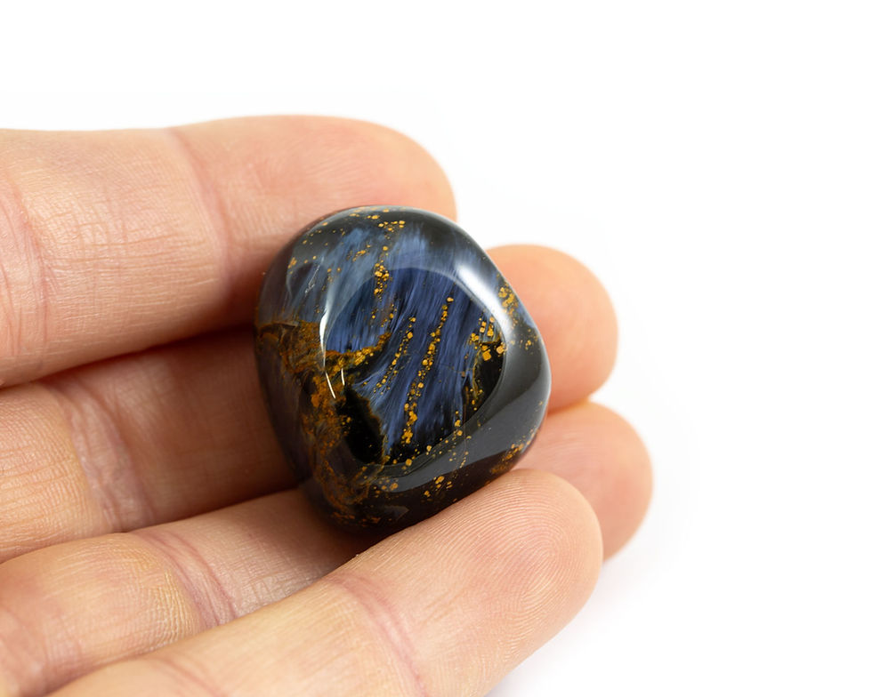 Piétersite bleu en pierre roulée