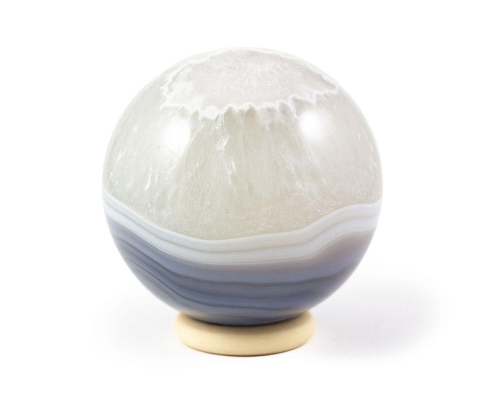 Sphère Quartz et Agate du Brésil - 5,8cm