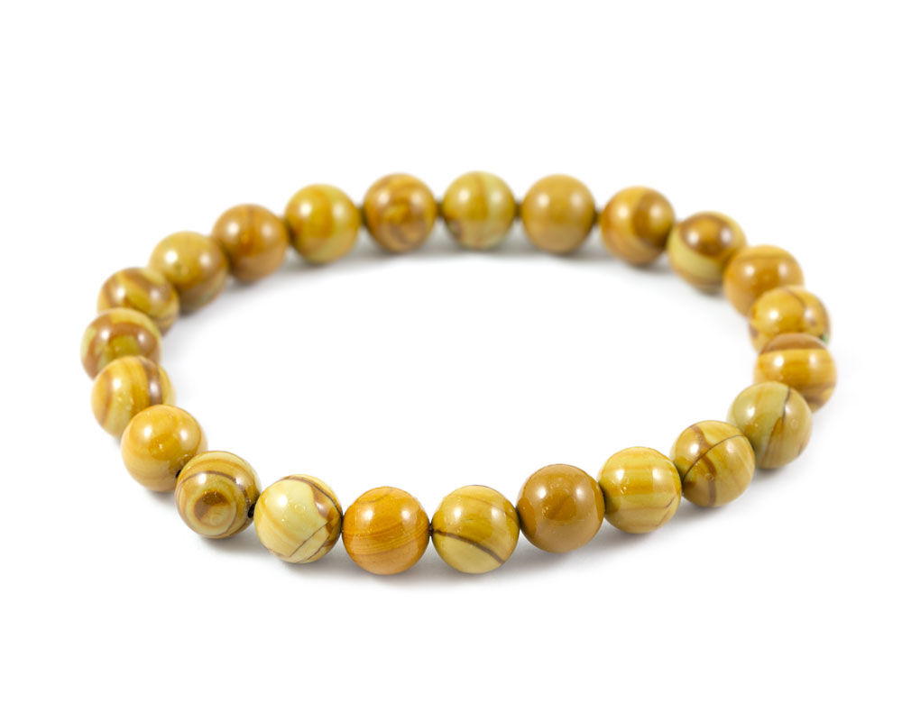 Bracelet Jaspe crème 8mm