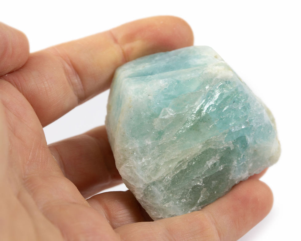 Pierre brute en Aigue-marine