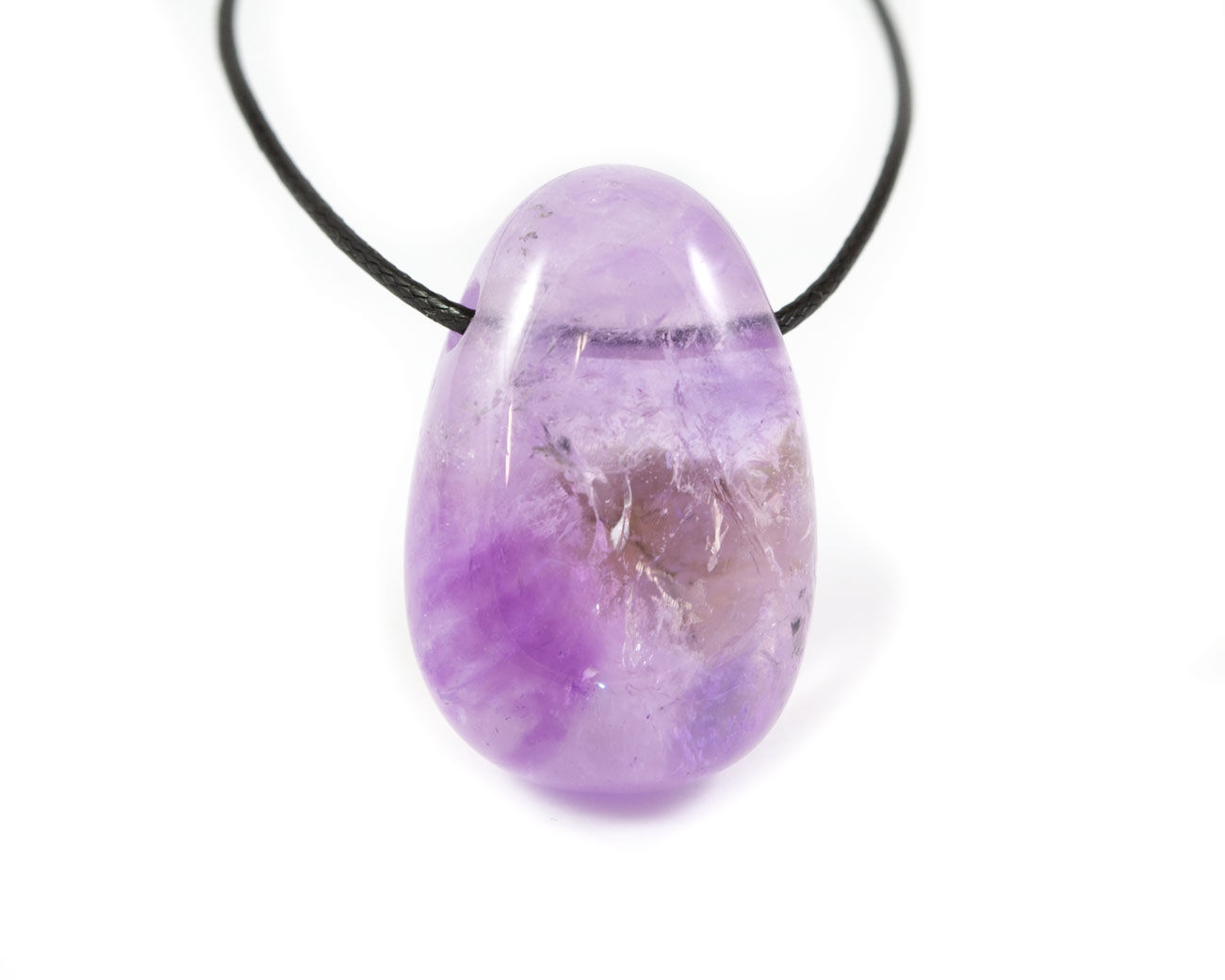 Pendentif pierre percée en Améthyste