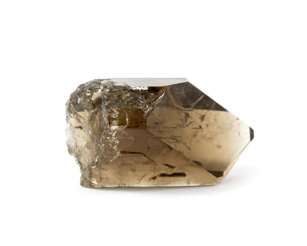 Quartz fumé en pointe brute