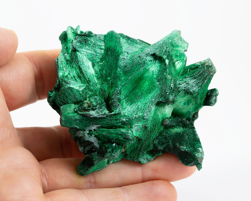 Malachite fibreuse - Pierre brute - Congo