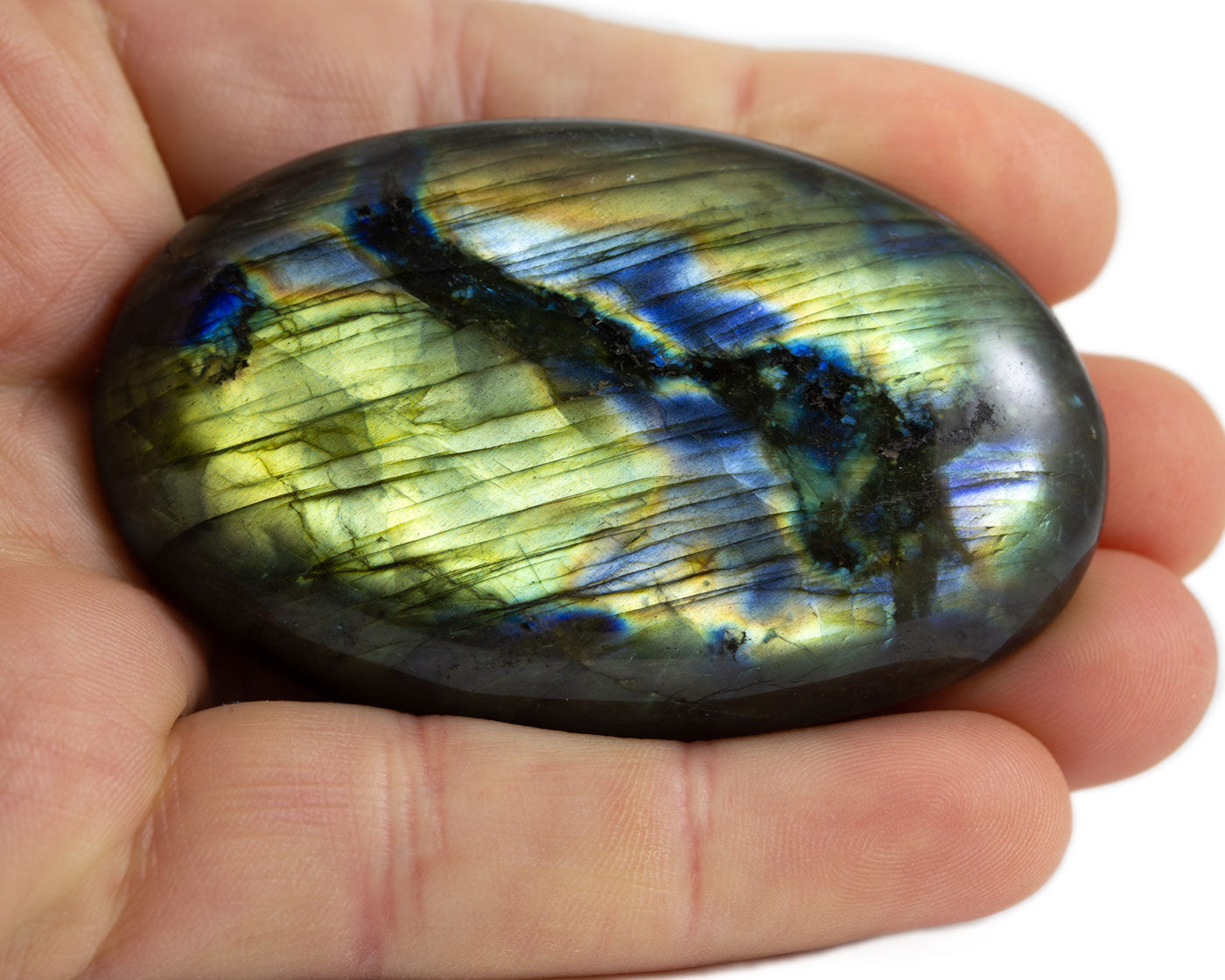 Galet de labradorite