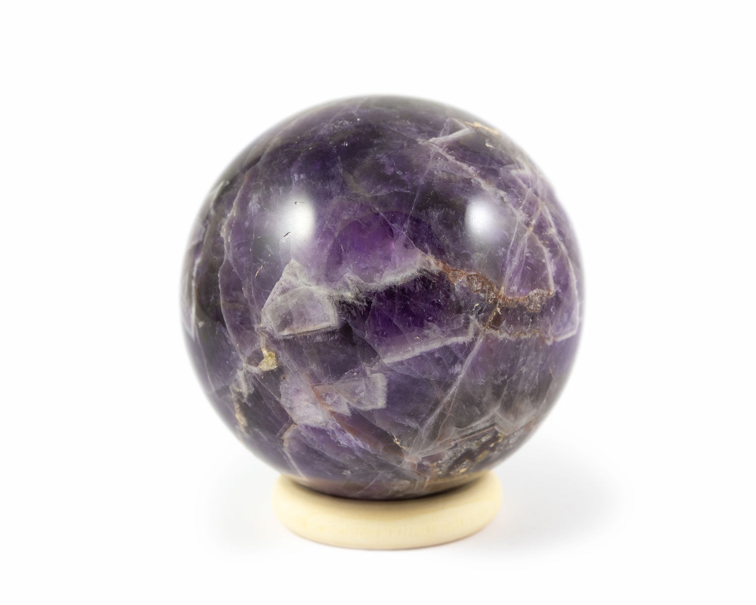 Sphère Améthyste chevron 5cm