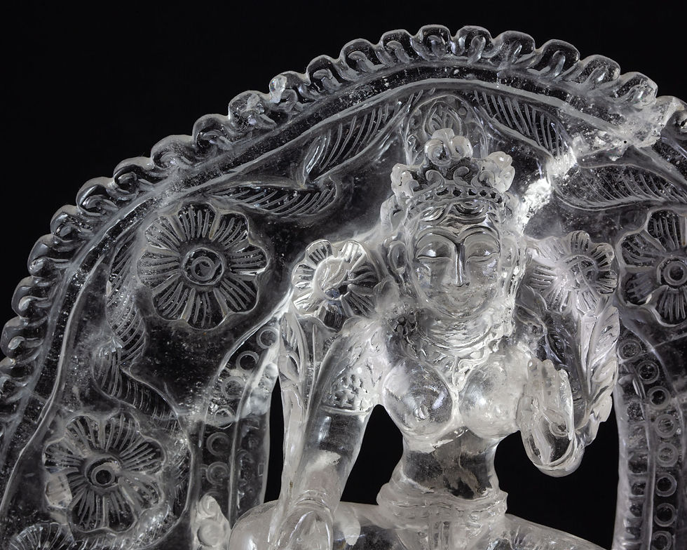 Miniature : Tara en quartz himalaya