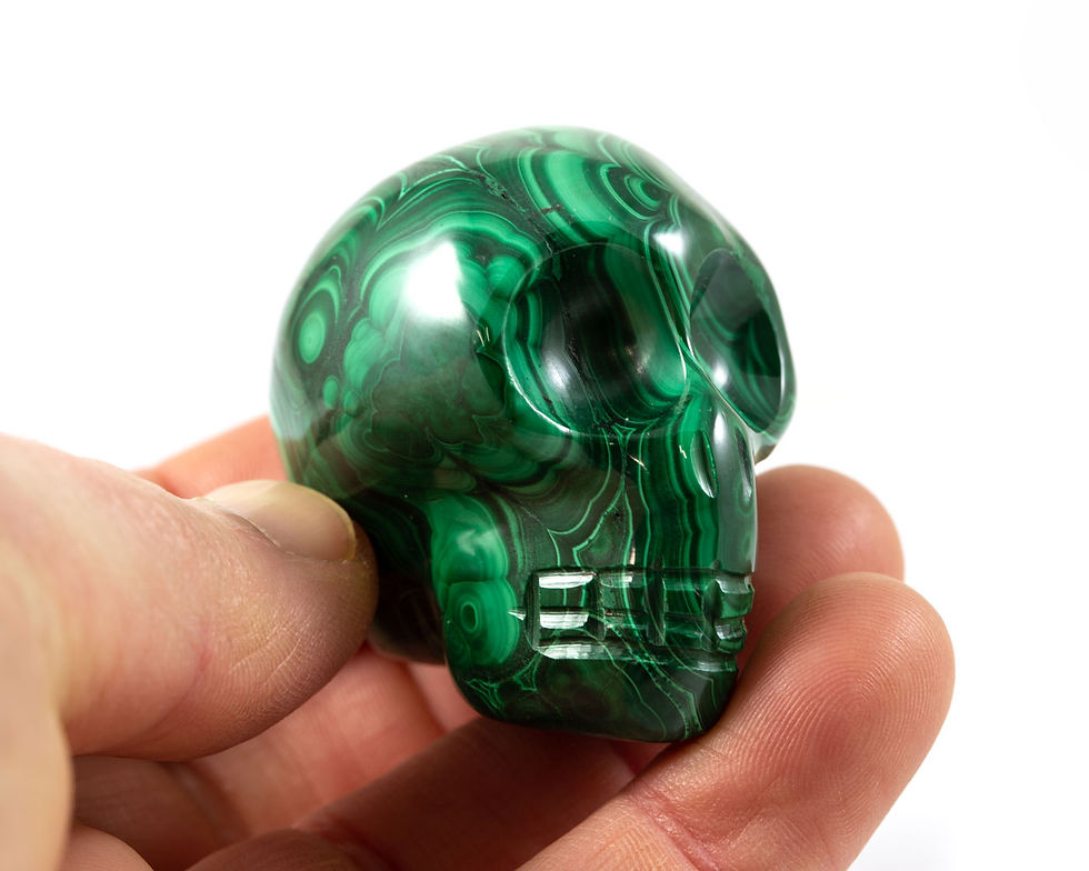Crâne de Malachite - Pierre naturelle