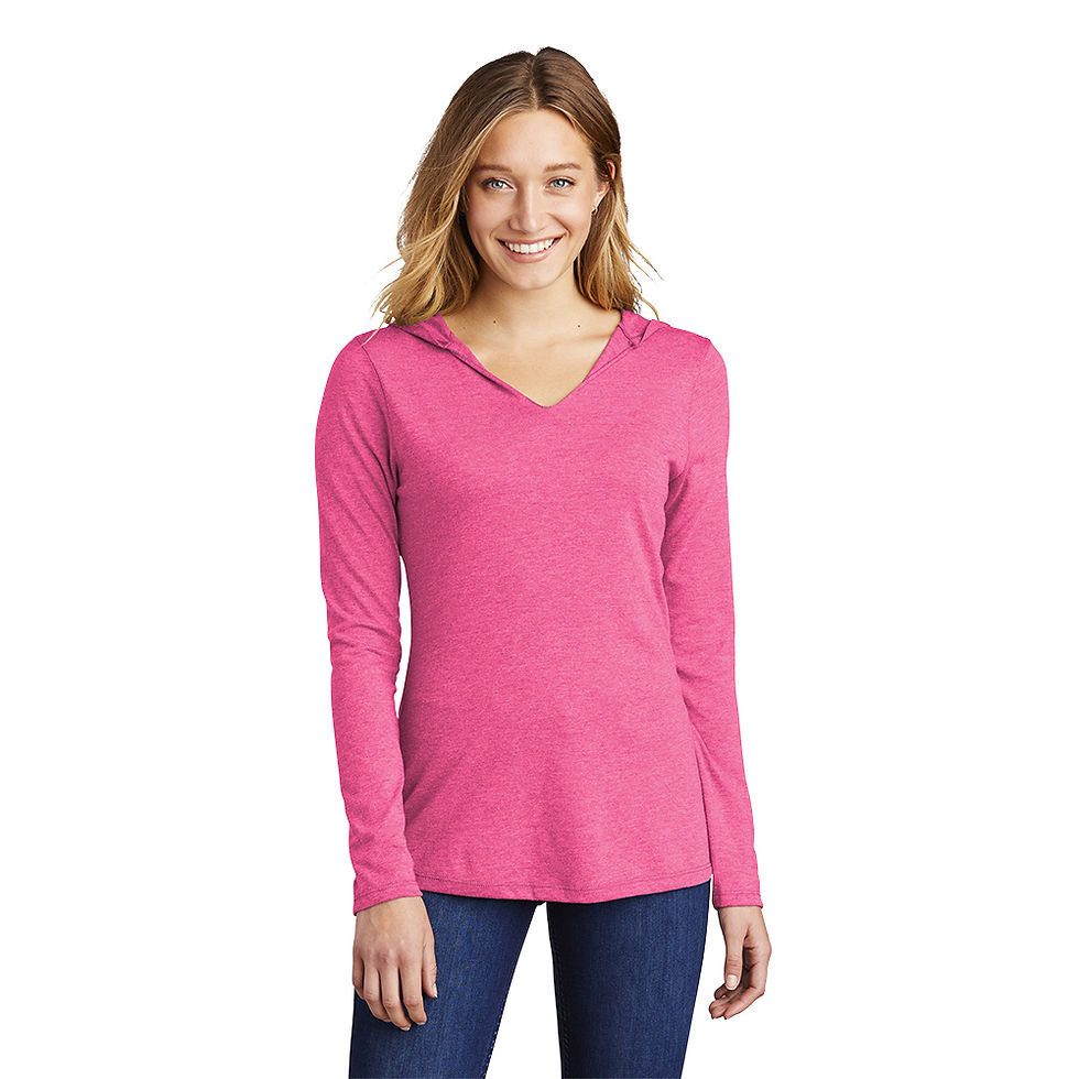 Miniatura: DM139L District ® Women’s Perfect Tri ® Long Sleeve Hoodie
