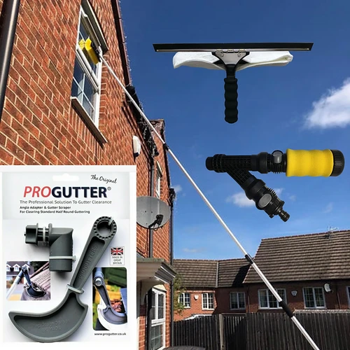 4M Water Fed Cleaning Brush, Gutter Cleaner, Squeegee & Soap Dispenser